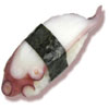 Nigiri sushi poulpe