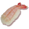 Nigiri sushi crevettes d'eau douce